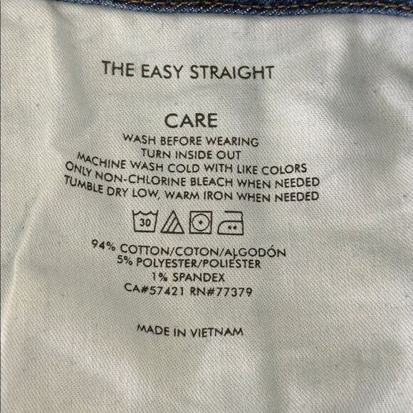 Ann Taylor High Waisted Jeans Size 14 Easy Care Straight - Picture 12 of 12